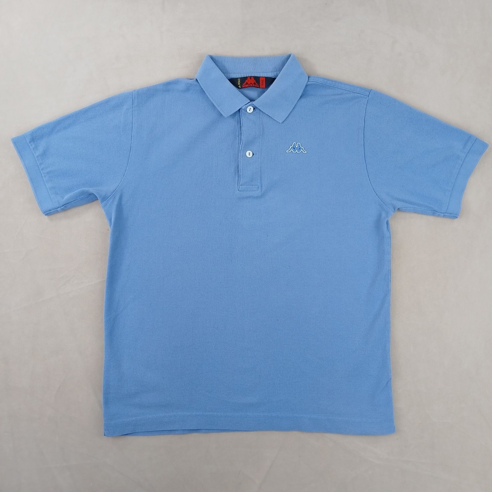 Kappa Small Mens Polo Shirt‎ 19x23 Pique Knit Has Defects